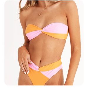 NWT Aurelle bandeau bikini set